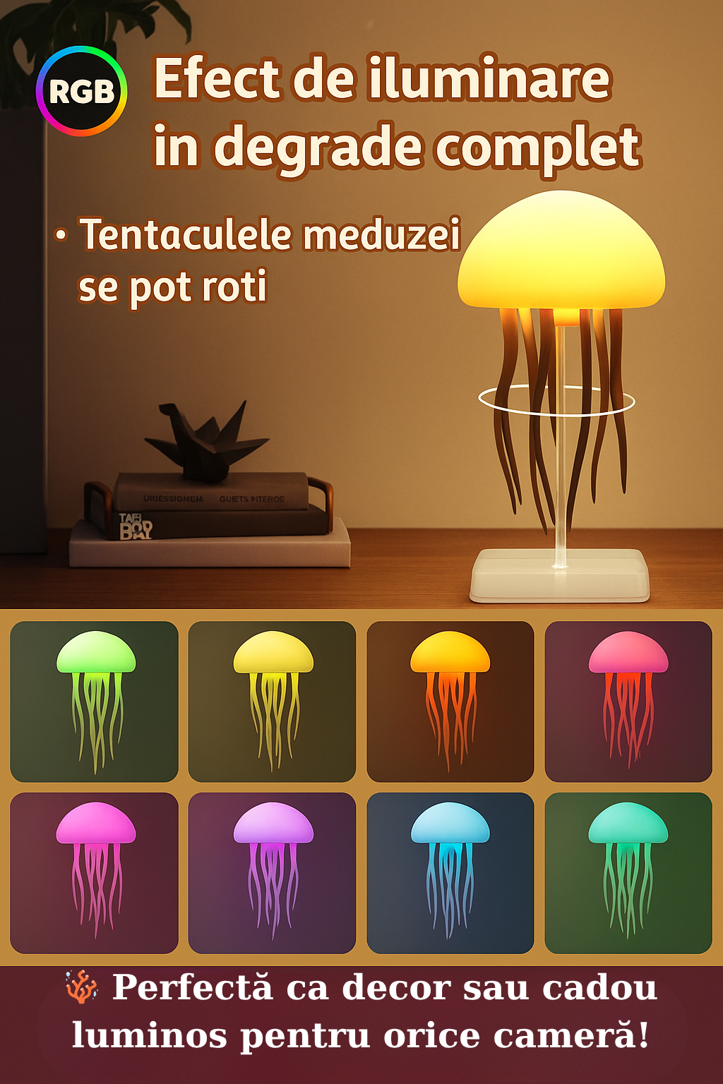 Lampa Oceanică cu Efect Hipnotic