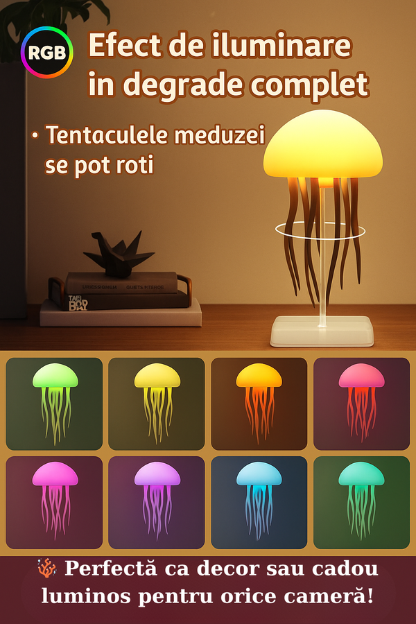 Lampa Oceanică cu Efect Hipnotic