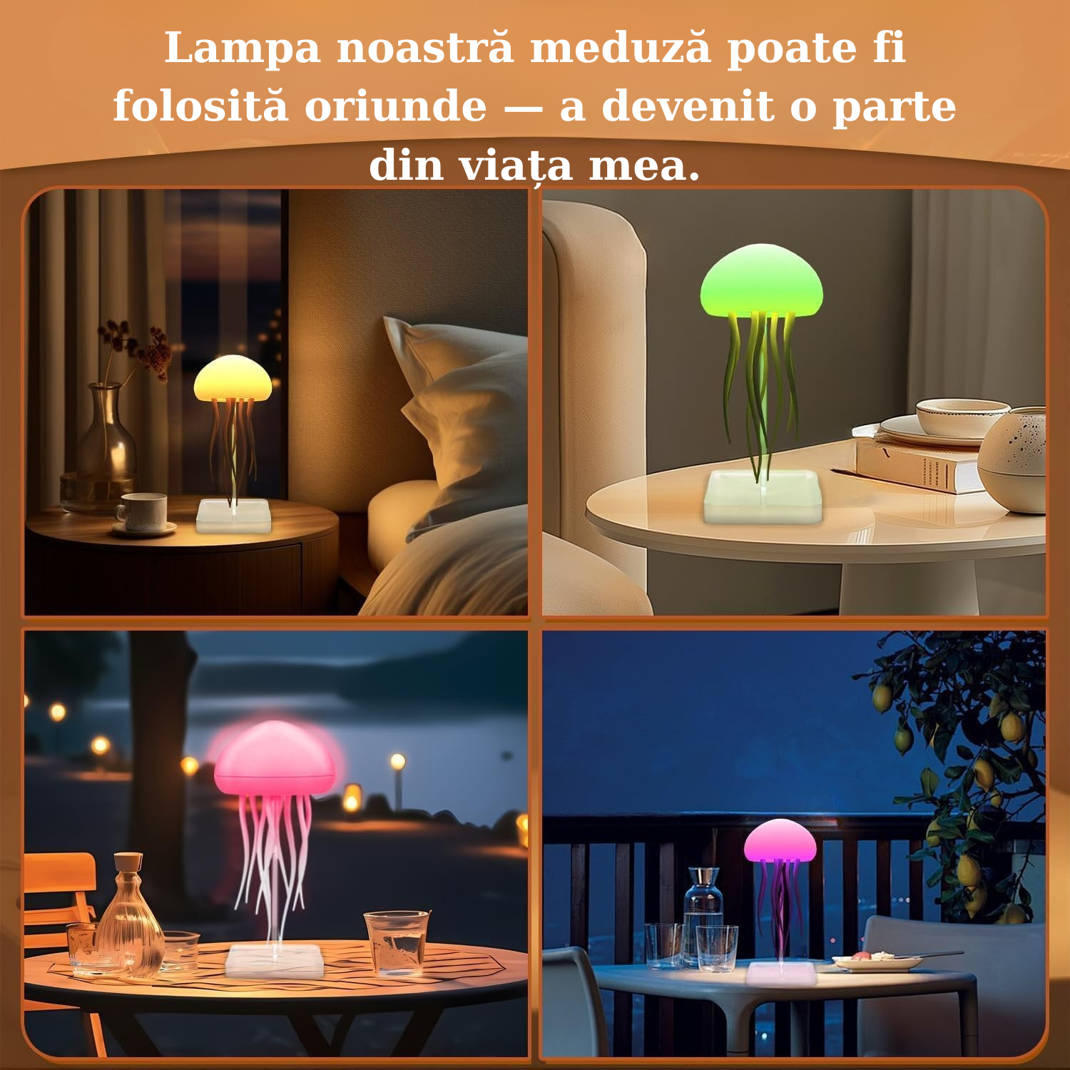 Lampa Oceanică cu Efect Hipnotic