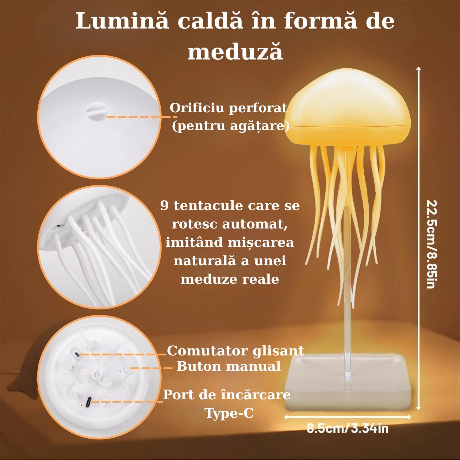 Lampa Oceanică cu Efect Hipnotic